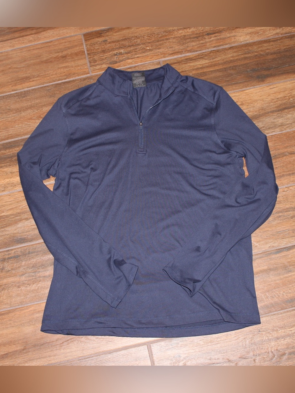Kyodan Navy Blue Athletic Quarter-Zip Pullover Hidden Pocket | G/L